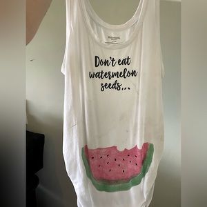 Motherhood Maternity Watermelon Seeds Tank Top